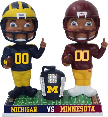 Michigan Wolverines Minnesota Golden Gophers Football Rivalry Bobblehead College in Saudi Arabia