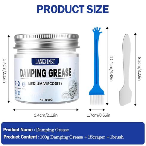 Synthetic Damping Grease, Medium Viscosity Damping Grease for Washing Machine Suspension Rods Toilet Shock absorbers Optical Instruments Cushioning and Shock absorbers for Other Mechanical Parts in Saudi Arabia