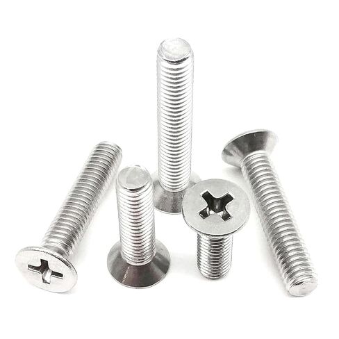 Screws,Stainless Steel Screws, M1-M8 Stainless Steel Cross Countersunk Head Screw Bolt in Kuwait