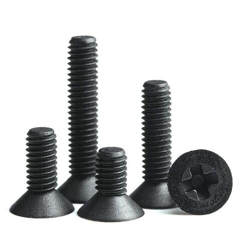 Screws,Stainless Steel Screws, 10pcs Black/White Nylon Countersunk Head Screws Plastic Bolts in Kuwait