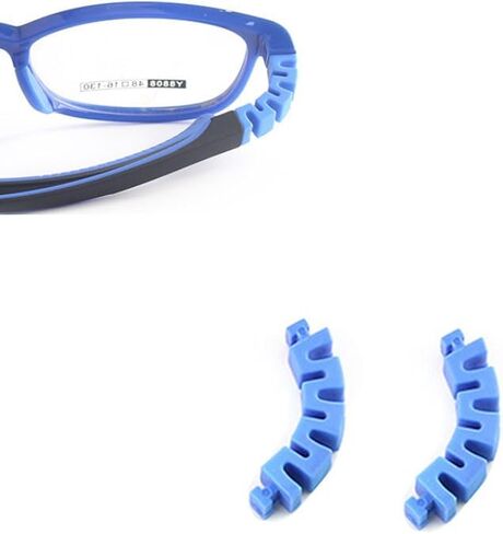 1 Pair Child Eyeglass Arms Leg Hinge Rubber with Elastic Leg Accessories Silicone Leg Accessories (Red) in Saudi Arabia