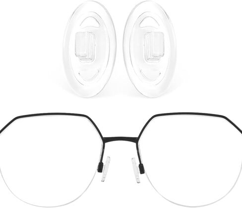Replacement Nose Pads Nose Pieces for Oakley Inner Foil OX3247 Foil RQ OX3036 OX3100, Upgrade Anti-Slip Silicone Pads Enhanced Comfort & Grip - Clear Nose pad x 3 Pairs in Saudi Arabia