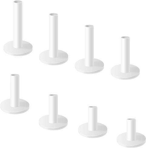 Rubber Golf Tees, 8 Pack Mixed Size Golf Tees for Mats, Durable Rubber Tees for Driving Range, Indoor & Outdoor Golf Practice (White) in Kuwait