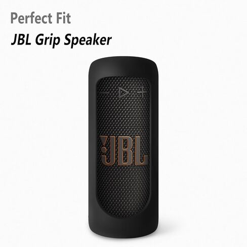 Geiomoo Silicone Carrying Case for JBL Grip, Protective Portable Scratch Shock Resistant Cover (Black) in Saudi Arabia