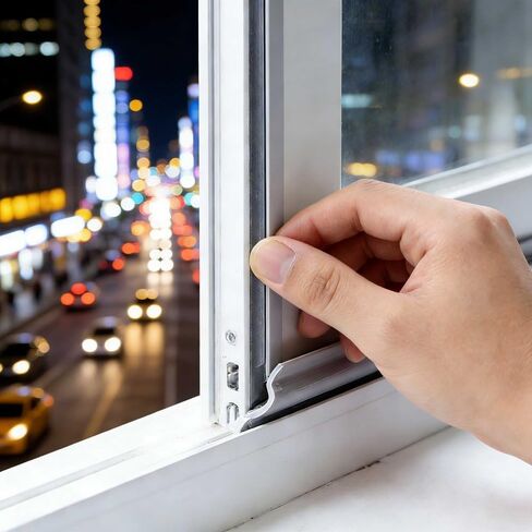 شريط إغلاق باب النافذة ذاتي اللصق مقاس 118 بوصة، سهل التركيب ولا يحتاج إلى أدوات، سدادة مسودة مقاومة للرياح متعددة الأغراض لجانب النافذة السفلي والباب الداخلي عازل للصوت in Saudi Arabia