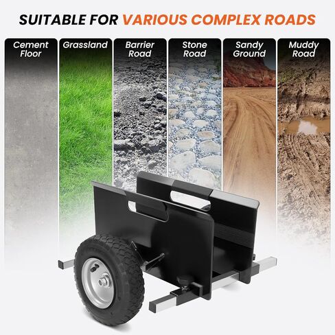 10" Panel Dolly Cart: Heavy-Duty Drywall Cart 700LB Capacity, Pneumatic Wheels, Adjustable Frame for Drywall, Plywood, Doors | Indoor & Outdoor Use (Black) in Saudi Arabia