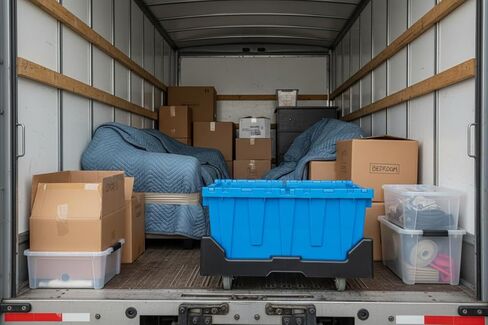 هدسون اكستشينج 28 × 18 × 10.5 (سعة 650 رطل) حاوية بلاستيكية دوللي مع عجلات لحقائب الأغطية المرفقة، أسود in Kuwait