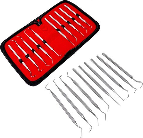 مجموعة مكونة من 10 قطع من الفولاذ المقاوم للصدأ الدقيق، بطول إجمالي من 5.5 بوصة إلى 6 بوصة in Kuwait