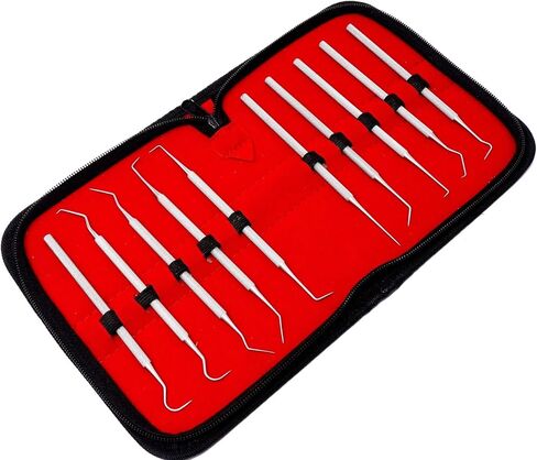 مجموعة مكونة من 10 قطع من الفولاذ المقاوم للصدأ الدقيق، بطول إجمالي من 5.5 بوصة إلى 6 بوصة in Kuwait