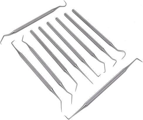 مجموعة مكونة من 10 قطع من الفولاذ المقاوم للصدأ الدقيق، بطول إجمالي من 5.5 بوصة إلى 6 بوصة in Kuwait