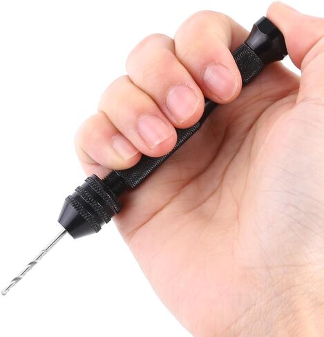 Pin Vise Hand Drill, Hand Twist Drill Micro Drill Bit Set Mini Hand Drill With 10 High Speed Steel Drill Bits for Art Making, Craft Working in Saudi Arabia