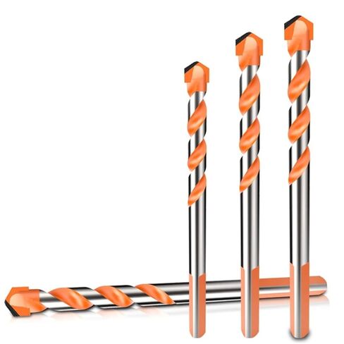 لقمة مثقاب ملتوية أدوات النجارة المثلثة من الصلب التنجستن لقمة مثقاب خرسانية منزلية من الرخام أداة حفر كهربائية قطعة واحدة (برتقالي 8 مم) in Kuwait