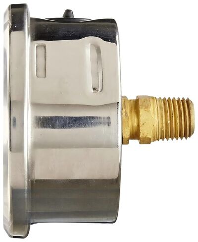 1/4" NPT Back Mount Liquid Filled Pressure Gauge with 2.5" Dial - 0-160 PSI - for Commercial or Industrial Hydraulic & Pneumatic Systems - Compressor Pressure Gauge Replacement in Saudi Arabia