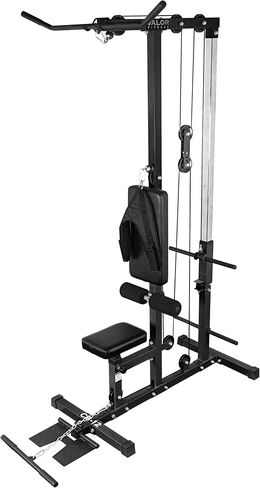 Valor Fitness LAT Pulldown and Low Row Cable Machine – Dual Pulley Plate-Loaded System for Strength Training, Upper Body Workouts, and Home Gym Equipment in Kuwait