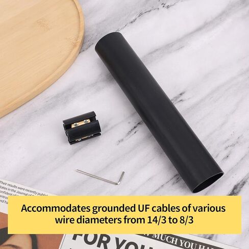 2 Sets Underground Line Wire Splicing Kit, Including Connectors Heat Shrink Tubing Wrench for Accommodates Grounded UF Cables of Various Wire Diameters from 14/3 to 8/3 in Saudi Arabia