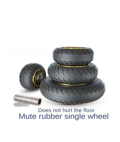 1 piece 8 inch Rubber Medium Size casters Plated/TPR Silent Wheels Universal Trolley Industrial Trailer Single in Saudi Arabia