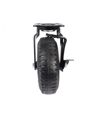 1 piece Factory Heavy Duty 8 inch Pneumatic Rubber Wheel Side Brake air Hotel Luggage Trolley Caster in Saudi Arabia