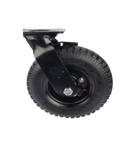 1 piece Factory Heavy Duty 8 inch Pneumatic Rubber Wheel Side Brake air Hotel Luggage Trolley Caster in Saudi Arabia