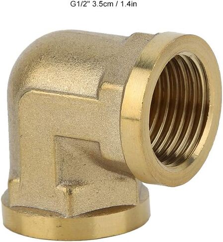 Brass Female Thread Elbow Pipe Fittings, G1 / 2", 5pcs, Durable and Anti - Material - Easy Installation, Compact Design, Ideal for Bathroom and Kitchen Plumbing (A copper inner wire bend) in Saudi Arabia