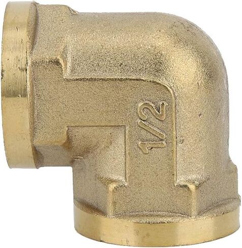 تركيبات مواسير كوع نحاسية أنثى، G1 / 2 "، 5 قطع، متينة ومضادة للمواد - سهلة التركيب، تصميم مضغوط، مثالية لسباكة الحمام والمطبخ (ثني سلك داخلي نحاسي) in Kuwait