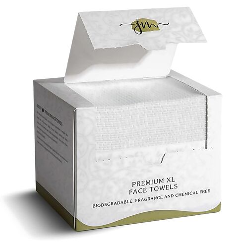 Disposable Face Towels – 200 Count (4 x 50 Boxes) Biodegradable Dry Wipes for Sensitive Skin | Soft, Lint-Free, Fragrance-Free & Vegan Facial Cleansing Towels | Chemical-Free Wipes in Saudi Arabia