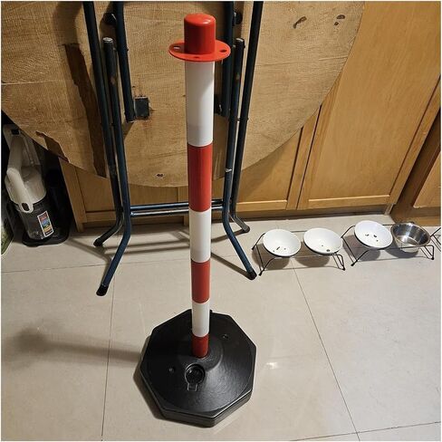 Flexible Safety Bollard,Traffic cones, Fillable Traffic Channelizer Post Round Caution Cones with Detachable & Stable Base Visibility Parking(Red,H62cm(24 3/8")) in Saudi Arabia