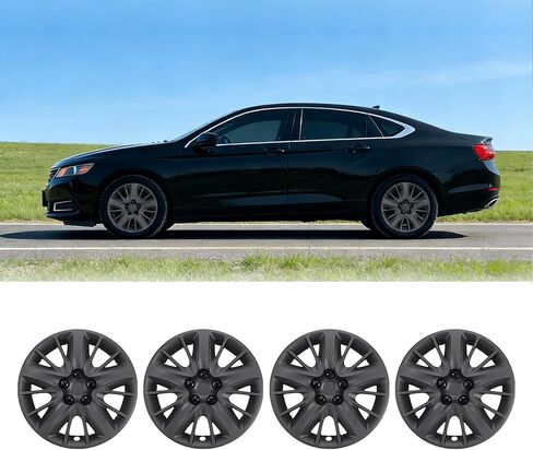 18 Inch Hubcaps Wheel Covers Fit for Chevy Impala 2014-2020, R18 Hub Caps Wheel Rims Covers Bolt-on Chevy Impala 14-20, Set of 4, PP Material, (18-Inch, Silver Lacquer) in Kuwait
