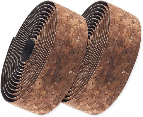 GORGECRAFT 2 Rolls 4.7 Yards Brown Bicycle Handlebar Tape EVA Foam Soft Vintage Cork Shock Absorbent Road Bike Handle Bar Wrap Tape with 2Pcs Plugs and Sticker for Cycling Bicycles Indoor Spin Bikes in Saudi Arabia
