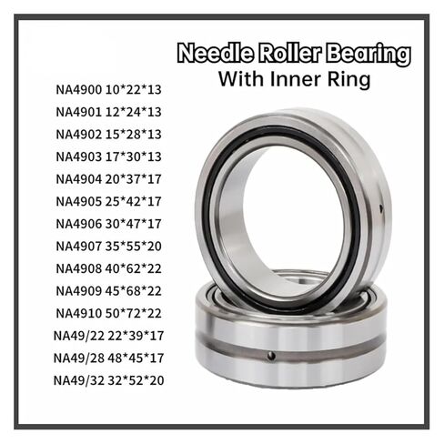 محامل إبرة الأسطوانة، 1PCS مع الحلقة الداخلية الصلبة تحمل NA4900،4901،4902،4903،4904،4905،4906،4907،4908،4909،4910. in Kuwait