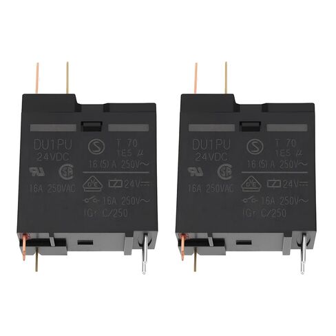 2Pcs DU1PU 24VDC 4-Pin Power Relay 16A for Home Appliances Control Panels Fan Charging in Kuwait