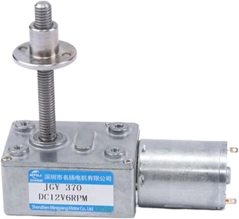 6V 3W Worm Gear DC Reducer Motor JGY370 High Torque Threaded Screw Long Shaft M6 50MM Adjustable Speed CW CCW(6RPM,12V only Motor) in Saudi Arabia