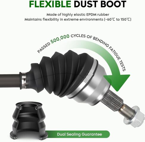 Front Right Passenger Side CV Axle Shaft Assembly Fits for Ford Focus 2.0L 2012 2013 2014 2015 2016 2017 2018 (only Automatic Dual Clutch), Replace for 66-2305 in Saudi Arabia