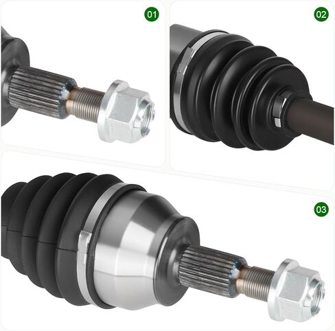 Front Right Passenger Side CV Axle Shaft Assembly Fits for Ford Focus 2.0L 2012 2013 2014 2015 2016 2017 2018 (only Automatic Dual Clutch), Replace for 66-2305 in Saudi Arabia