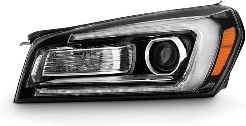 AKKON - Fits 2013-2016 GMC Acadia 2017 Limited [Halogen Model Only] Projector Black Headlight Driver Left Replacement w/ [LED Tube] Parking in Saudi Arabia