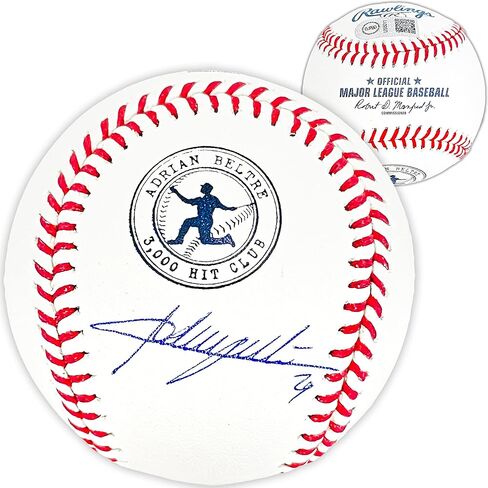 Adrian Beltre Autographed Official 3000th Hit Logo M.L.B Baseball Rangers JSA Stock #215520 in Saudi Arabia