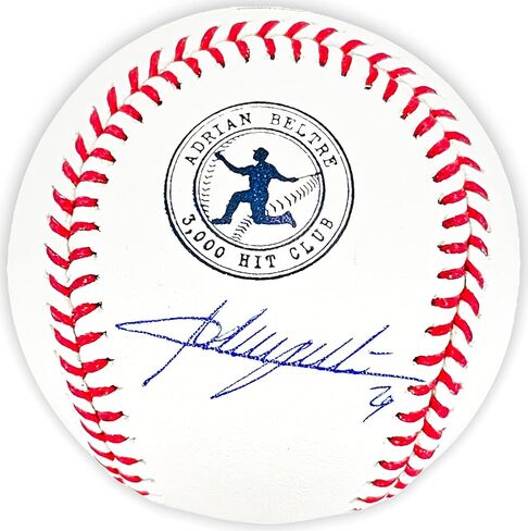 Adrian Beltre Autographed Official 3000th Hit Logo M.L.B Baseball Rangers JSA Stock #215520 in Saudi Arabia