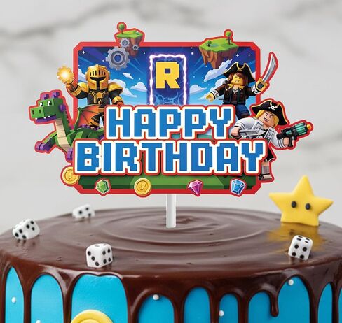 لعبة فيديو كعكة توبر الزينة عيد ميلاد سعيد كعكة القبعات العالية Bday الجدول الزينة الألعاب حفلة عيد ميلاد لوازم الألعاب حفلة عيد ميلاد زينة ديكورات حفلة اللاعب in Kuwait