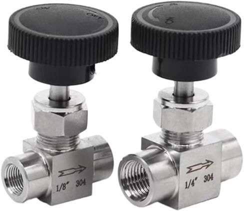 1 قطعة 1/8 "1/4" 3/8 "1/2" NPT خيط داخلي متساوي القطر SS304 صمام إيقاف التحكم في التدفق من الفولاذ المقاوم للصدأ (1/8 "، NPT) in Saudi Arabia