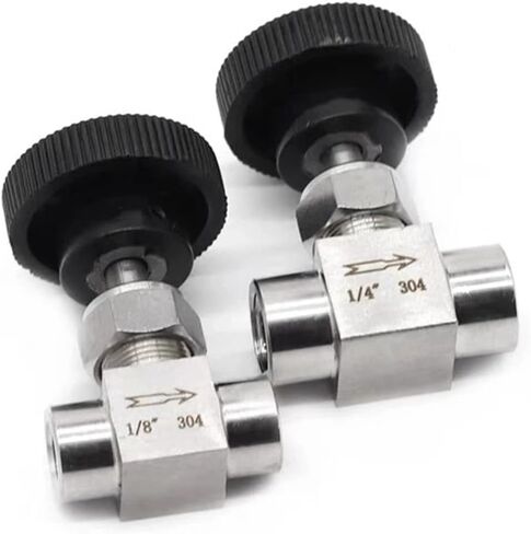 1 قطعة 1/8 "1/4" 3/8 "1/2" NPT خيط داخلي متساوي القطر SS304 صمام إيقاف التحكم في التدفق من الفولاذ المقاوم للصدأ (1/8 "، NPT) in Saudi Arabia