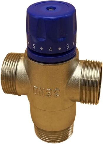 1PCS Brass 1-1/4" DN32 Solar Thermostatic Mixing Valve/Thermostatic in Kuwait