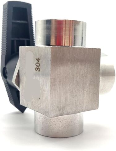 1PCS Liquid Level Type 1/8" 1/4" 3/8" 1/2" 3/4" Internal Thread Tee L Port Ball Valve 304 Stainless Steel Water Gas Oil 915 PSI(1/8",L Type) in Saudi Arabia