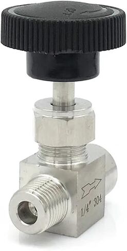 1PCS 1/8" 1/4" 3/8" 1/2" NPT Equal Diameter Internal Thread to External Thread SS304 Stainless Steel Flow Control Stop Valve(3/8",NPT) in Kuwait
