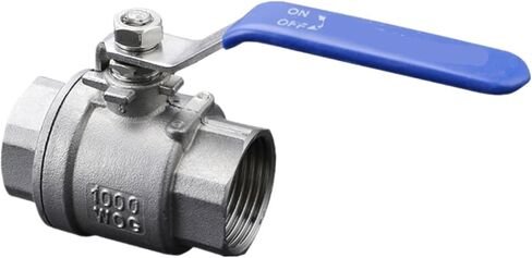 1 PC. Female Threaded Stainless Steel SS304 2P Full Port Ball Valve with Vinyl Handle Threaded Valve 1-1/4" in Kuwait