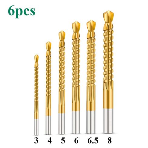 6 قطعة مجموعة لقمة مثقاب الكوبالت لولبية لولبية متري مركب الحنفية مثقاب الخشب الحنفية تويست مجموعة لقمة مثقاب قطع الحفر أدوات تلميع in Kuwait