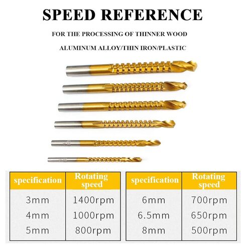 6 قطعة مجموعة لقمة مثقاب الكوبالت لولبية لولبية متري مركب الحنفية مثقاب الخشب الحنفية تويست مجموعة لقمة مثقاب قطع الحفر أدوات تلميع in Kuwait