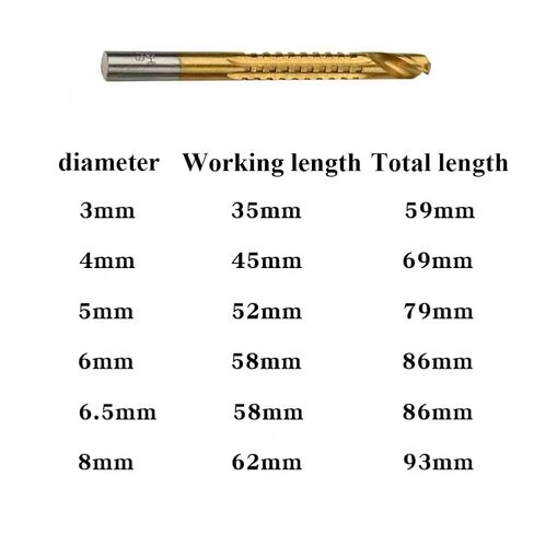6 قطعة مجموعة لقمة مثقاب الكوبالت لولبية لولبية متري مركب الحنفية مثقاب الخشب الحنفية تويست مجموعة لقمة مثقاب قطع الحفر أدوات تلميع in Kuwait