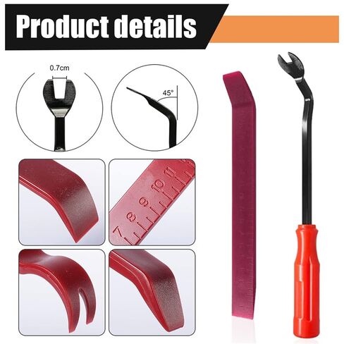 Auto Door Clip Panel Trim Removal Tool Kits Navigation Disassembly Blades Car Interior Plastic Conversion Repairing Tools(4PCS Orange) in Saudi Arabia