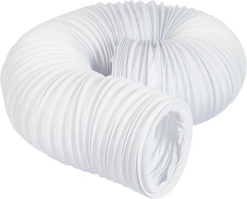 تدفق الهواء 52641002R 125mm × 6M PVC Flexi Duct Hose ، أبيض in Kuwait