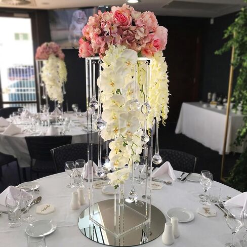 Door Decorations Hanging, 6 Pcs 14 Cm Large Wedding Decorations for Reception, Teardrop Crystal Beaded Curtain Prism Beads Hanging Crystals for Prom Mystical Whimsical Home Decor in Saudi Arabia