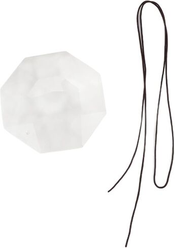 Hanging Window Crystal Octagonal Prism, Crystal Light Catcher, Glass Hanging Ornaments, Rainbow Maker Pendant Decoration with Rope for Easy Hanging (Transparent) in Saudi Arabia